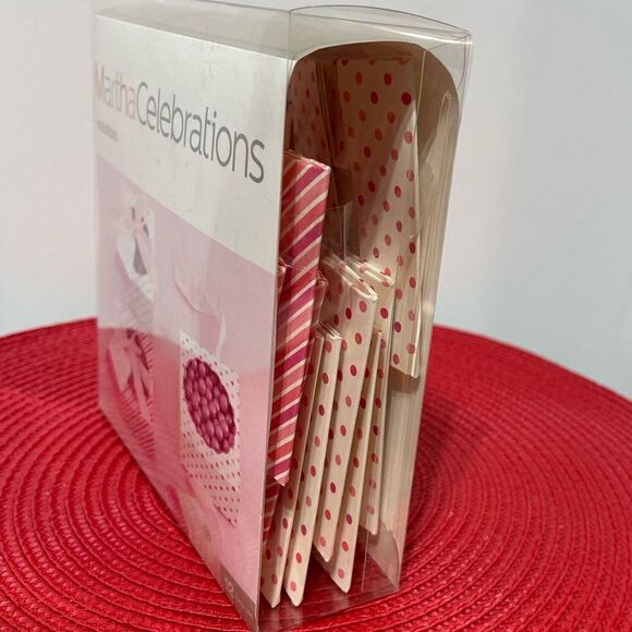 Martha Stewart Matchbox Celebrations 12 box kit Pink and White NWT - Picture 3 of 6
